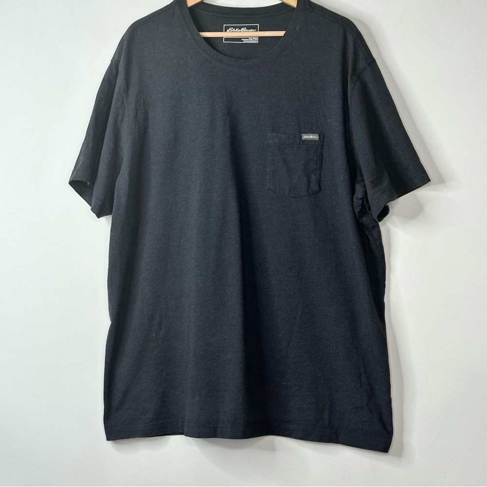 Eddie Bauer Mens Size 2XL TShirt Tee Gray Short Sleeve Crew Neck Stretch Casual